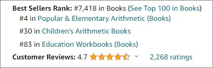 best seller section division math workbook