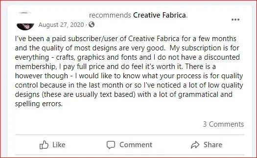 creative fabrica positive feedback 1