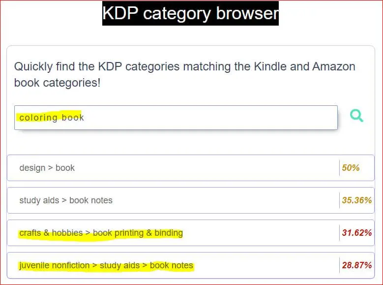 kindle category browser