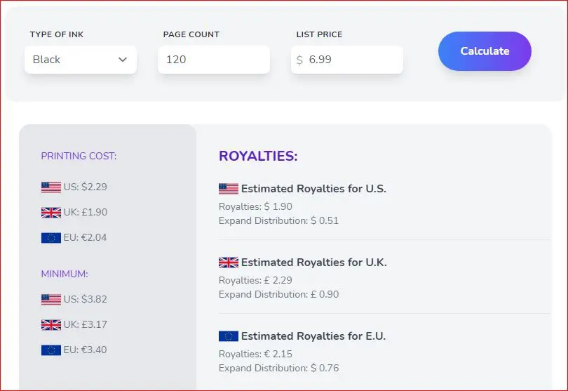 low contenbooks Tangent tempaltes pricing calculator