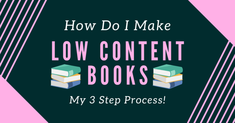 how do i create low content books