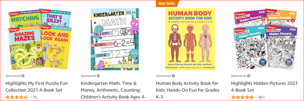 activity books for kids amazon