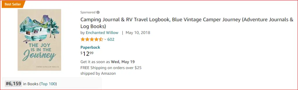 camping journal and travel log book amazon