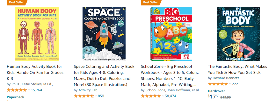 educational books for kids amazon