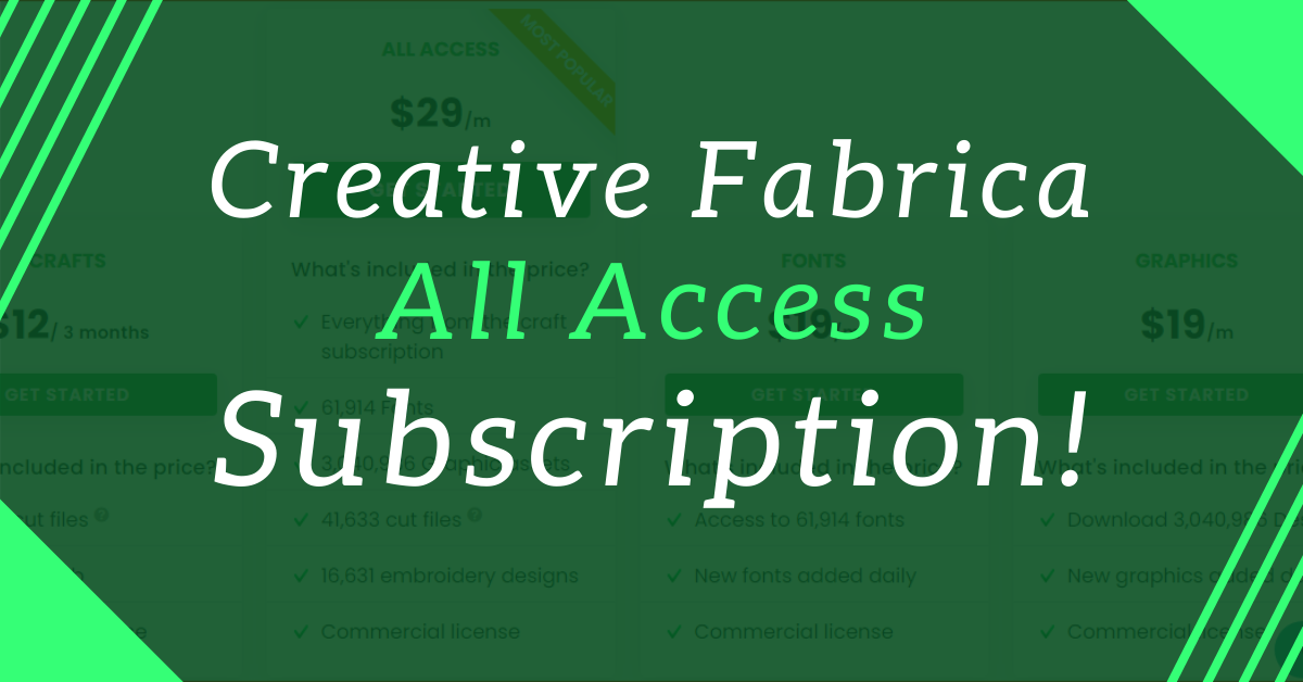Creative Fabrica All Access Subscription 2021