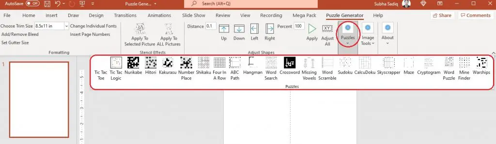 kdp puzzles powerpoint add-in