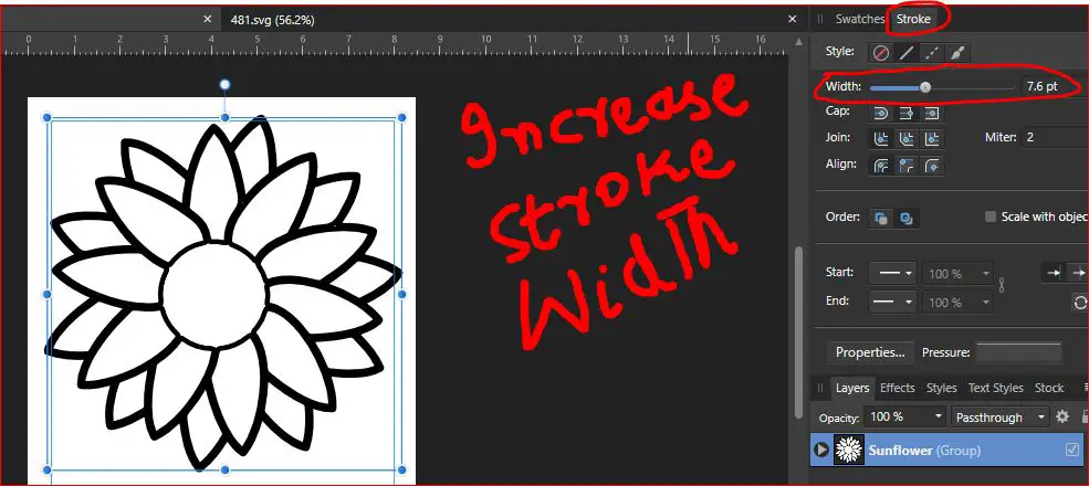 increase stroke width affinity designer
