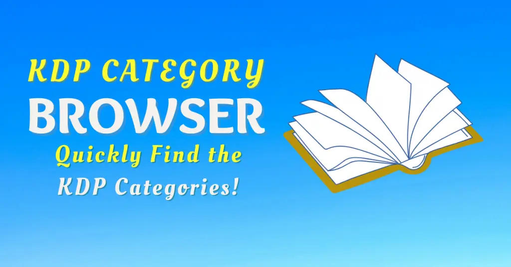 kdp category browser-quickly find kdp book categories