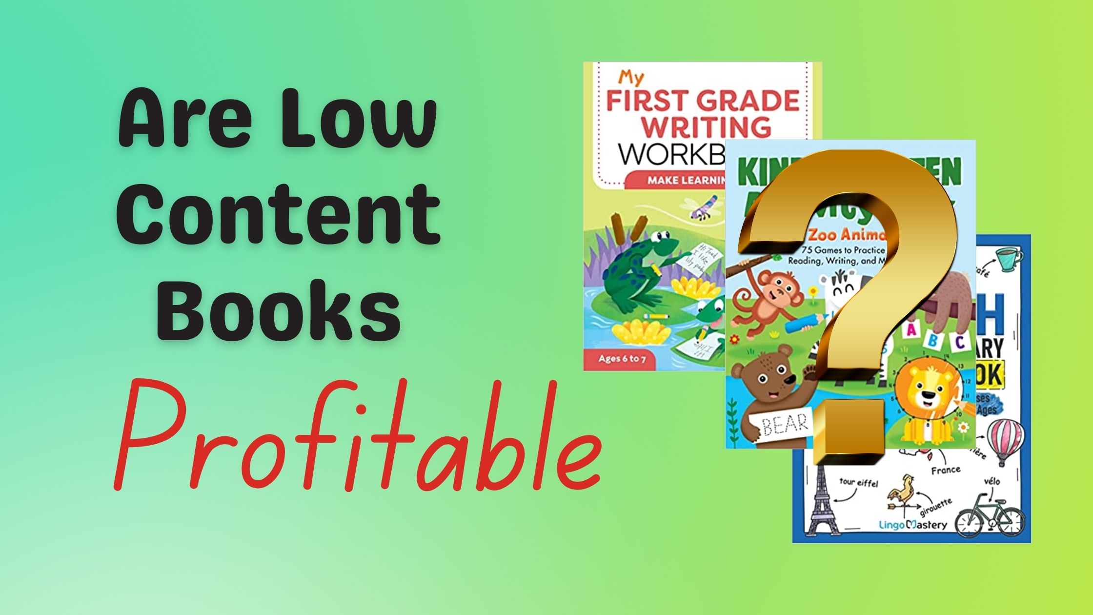 are low content books profitable