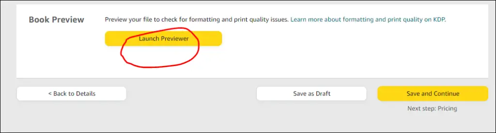 kdp book preview