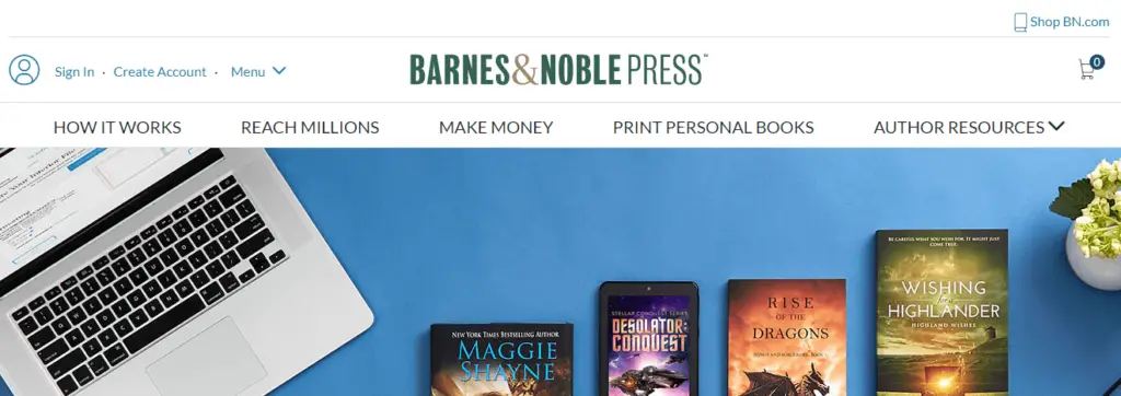 barnes and noble self publishing books