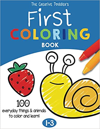 front cover - creative toddlers first coloring book