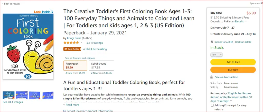 creative toddlers first coloring book