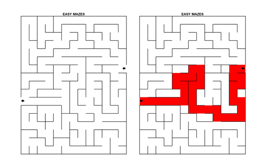 easy maze puzzle for kids