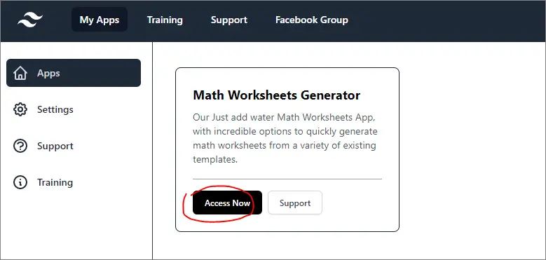 dashboard math worksheets generator