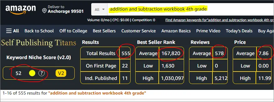 addition and subtraction workbook 4th grade