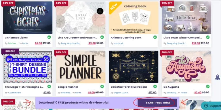 Creative Fabrica Subscription Promo Creative Fabrica Promo Code, Free Trial Plus $1 Subscription! - Low