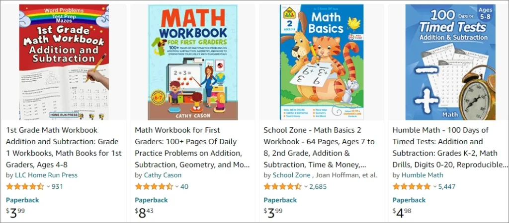 math workbooks kdp niche