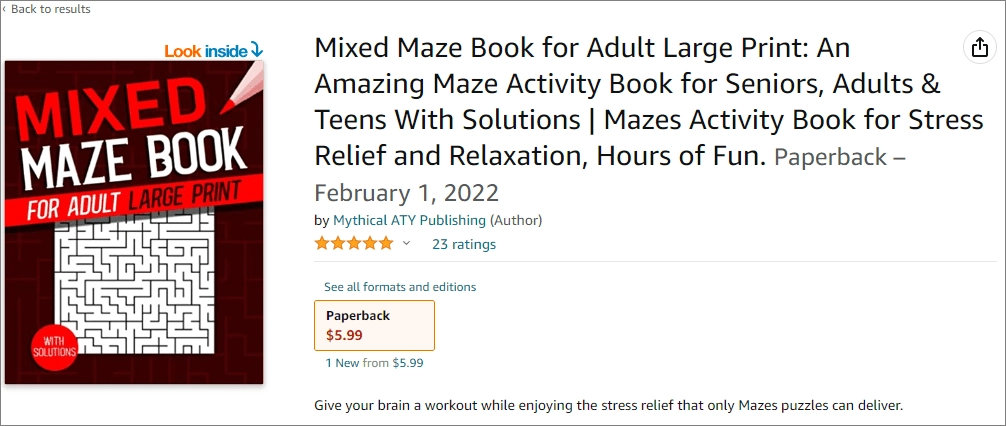 maze puzzle books kdp niches