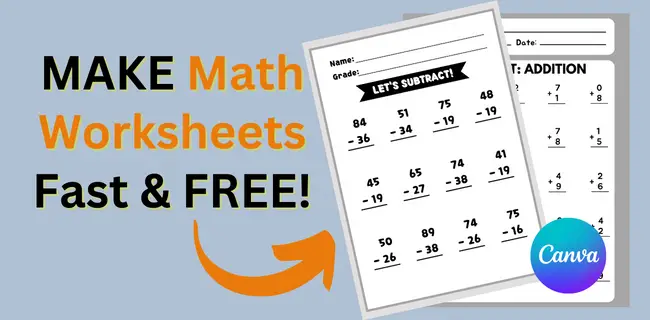 Canva Worksheet Maker - Create Stunning Math Worksheets Online