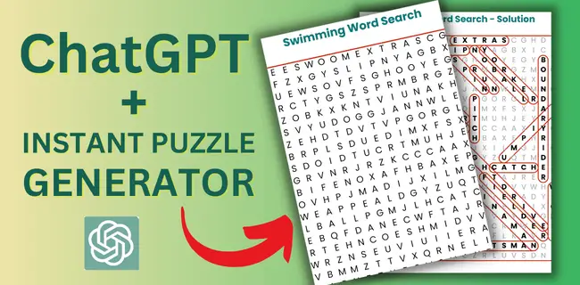 Instantly Create Word Search Puzzles With ChatGPT And IPG