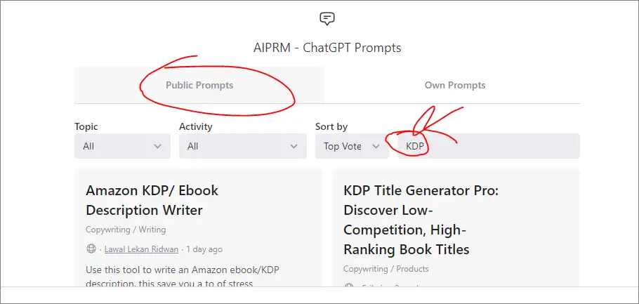 airpm kdp prompts