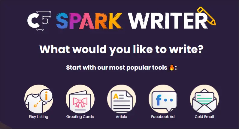 cf spark writer main page
