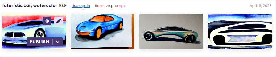 futurist cars watercolor image