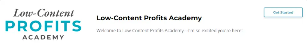 low content profits academy by rachel harrison sund