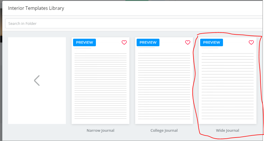 book bolt wide journal template