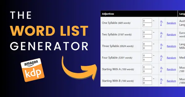the word list generator review create amazon kdp puzzle books fast