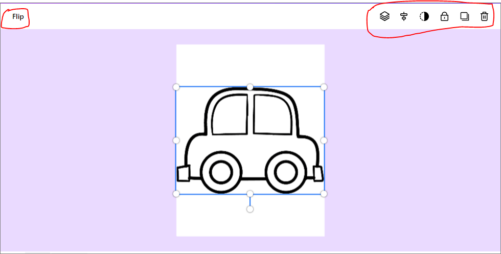 image options in coloring book maker