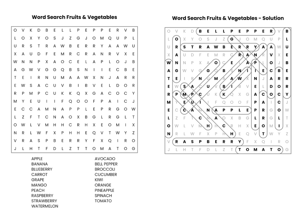 final word search puzzle in IPG