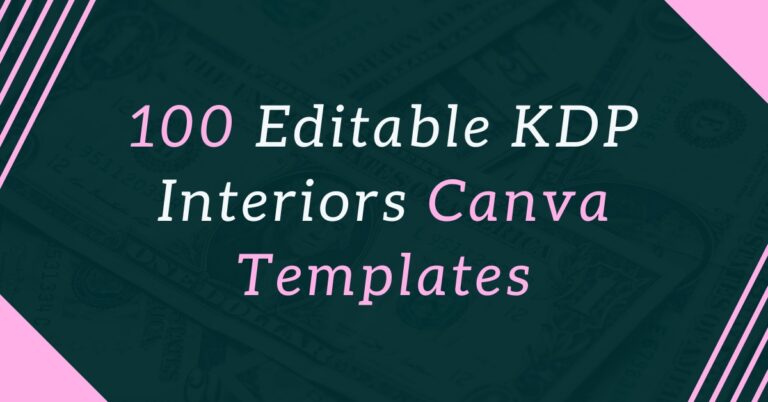 100 editable kdp interior canva templates