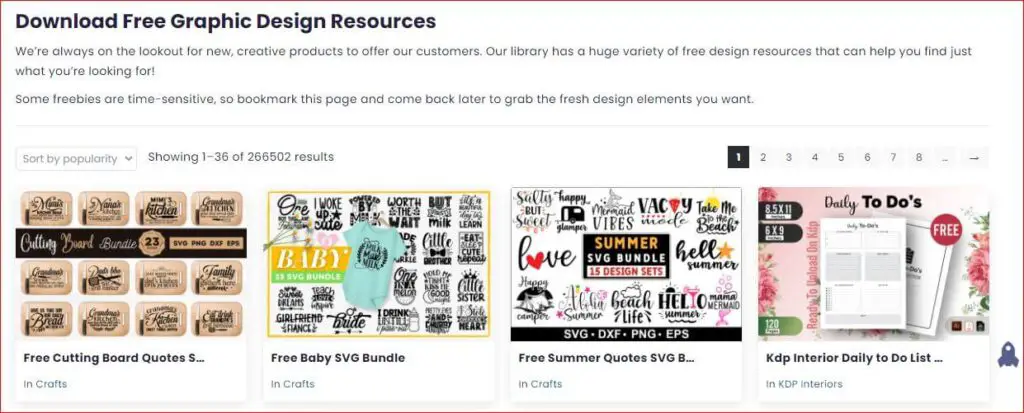 creative fabrica freebie section