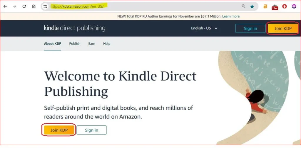 creating a amazon kdp account