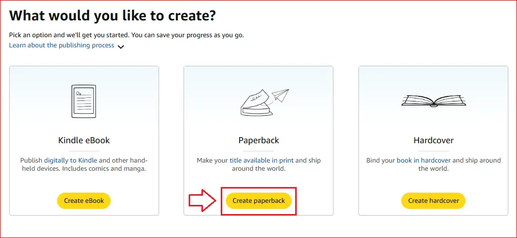 creating new paperback title on kdp
