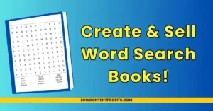 how to create and sell word search books on amazon