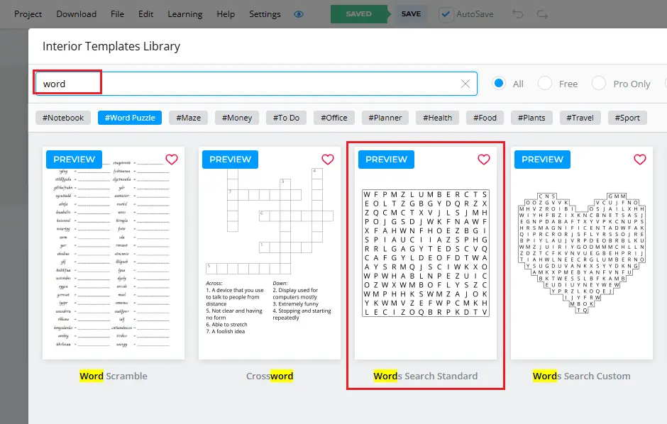 word search page template-min