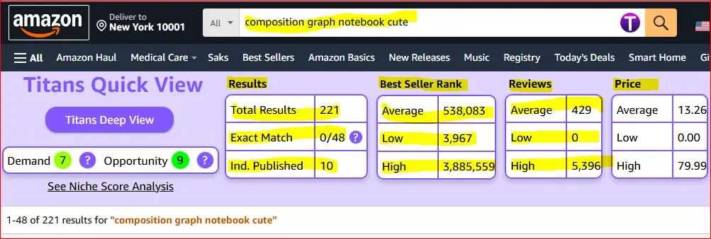 composition graph notebook cute