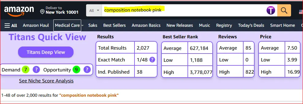 composition notebook pink