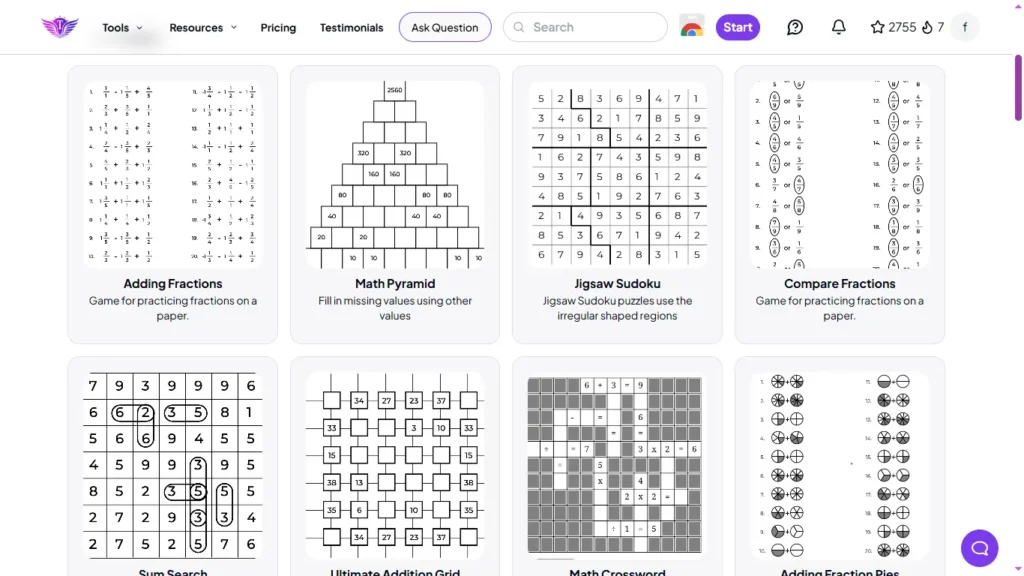 self publishing titans puzzle and activity tools