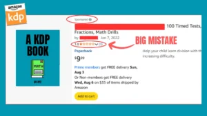 the biggest amazon kdp advertising mistake