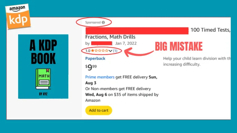 the biggest amazon kdp advertising mistake