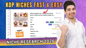 Amazon KDP Niche Research Tutorial for Beginners 2026