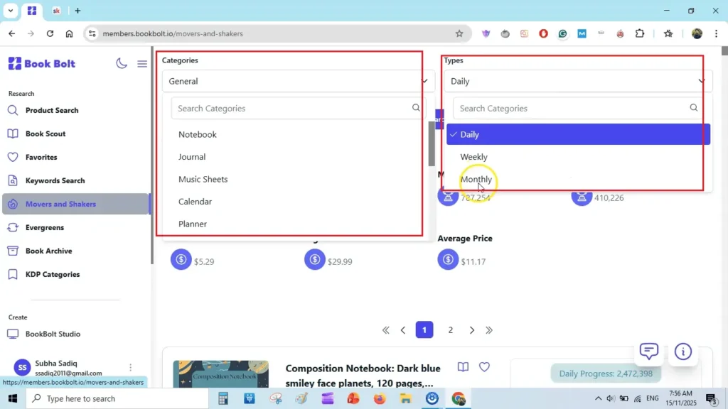 Amazon KDP Movers & Shakers: What’s Selling Daily, Weekly, and Monthly 2 daily weekly and monthly