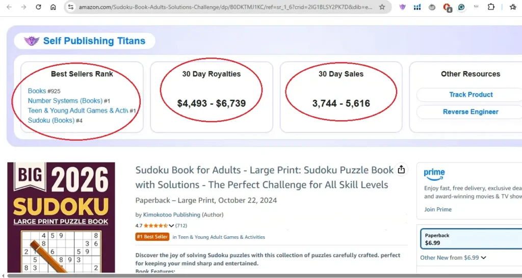 How to Create a Large Print Sudoku Puzzle Book That Sells on Amazon (Step-by-Step) 1 large print puzzle book 1