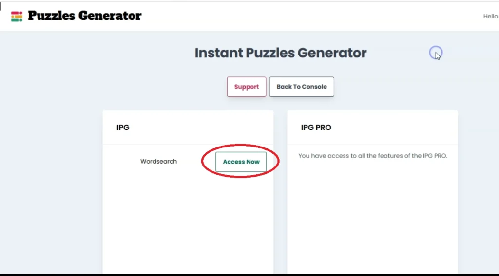How I Created a Word Search Puzzle Book in Minutes Using AI and Instant Puzzle Generator 5 accessing instant puzzle generator