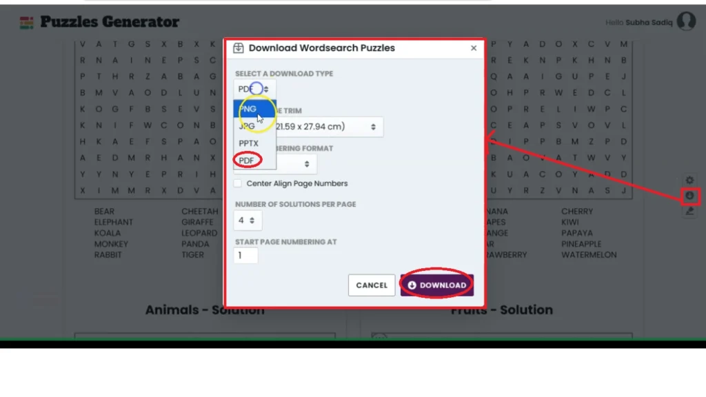 How I Created a Word Search Puzzle Book in Minutes Using AI and Instant Puzzle Generator 10 downloading word search puzzle book from instant puzzle generator