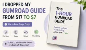 the gumroad digital products guide discount deal
